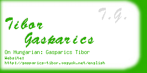 tibor gasparics business card